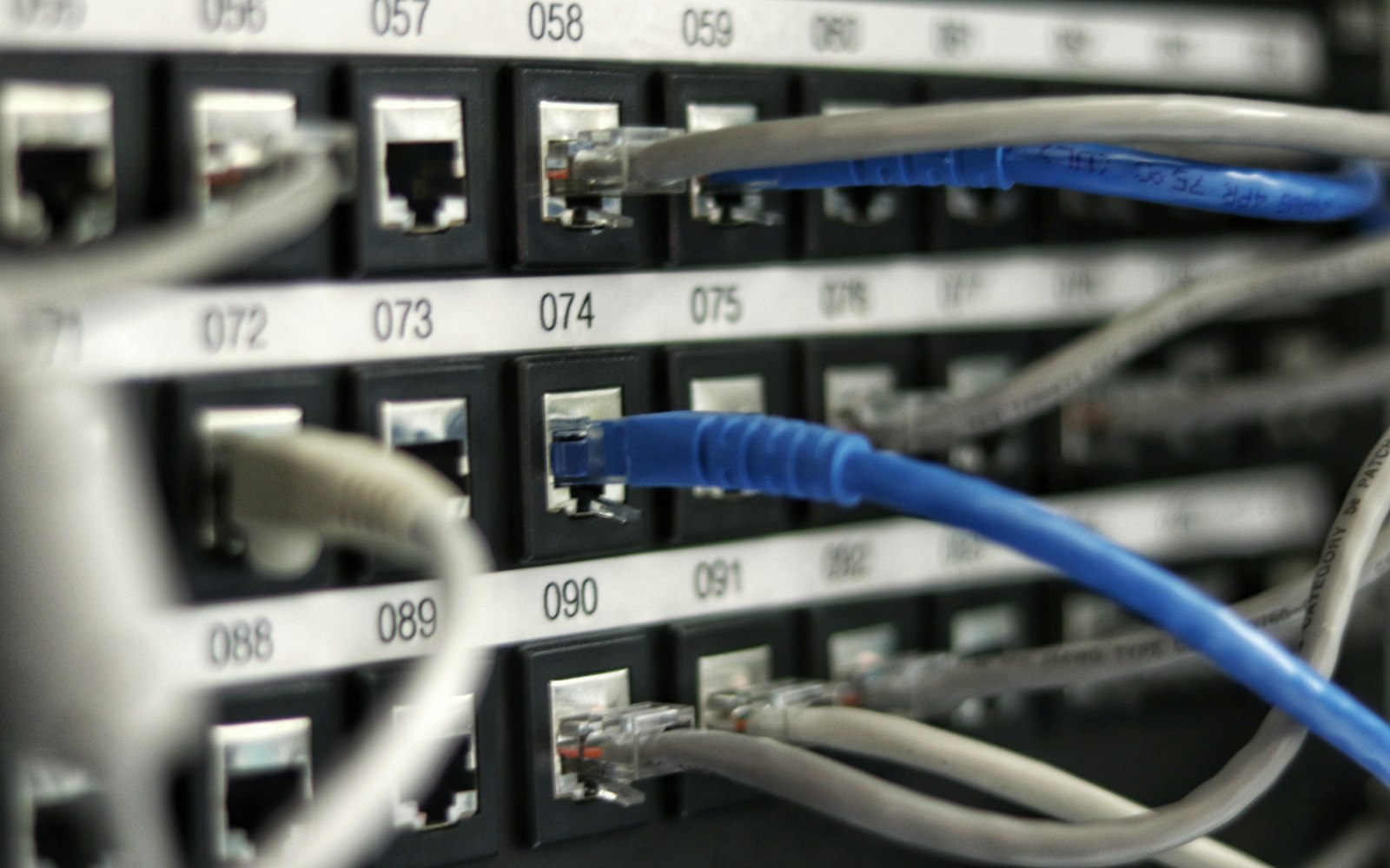 Network patch panel with cabled ports — connecting healthcare systems via an integration platform